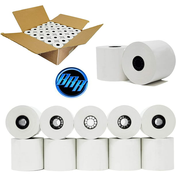 2 1/4" x 55' Thermal Credit Card Paper Case of 50 Rolls